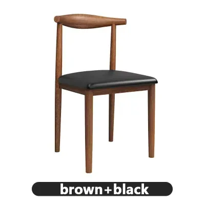JIAJU Modern Meja kitchen wood home table Imitation Solid Wood Dining Table & Study Table With 4/6 Chairs Nordic table Dining Table with Iron Legs 仿实木餐桌