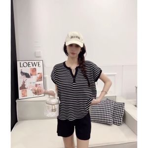 SET7229 Everyday Set Stripe Loose Top n Shorts