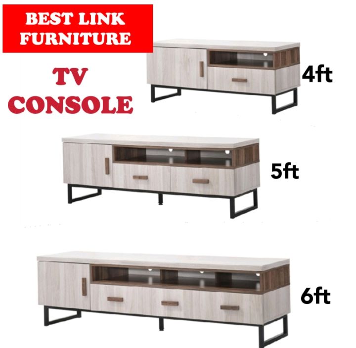 BEST LINK FURNITURE 4FT / 5FT / 6FT TV CONSOLE / LIVING AND