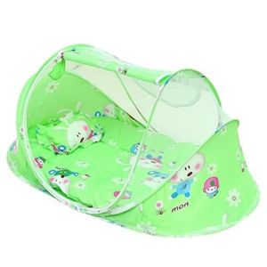 TEMPAT TIDUR KELAMBU BAYI SERIES 3IN1 DENGAN KASUR DAN BANTAL