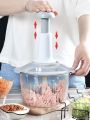 S9 High Quality 1.5L 3in1 Manual Food Chopper Blender For Garlic Meats Vegetable Fruits Nuts Onions Baby Food Hand power Mincer Mixer Egg Beater. 