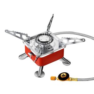 【Ready Stock】Portable Card Type Mini Butane Gas Stove Foldable Outdoor Cooking and Camping