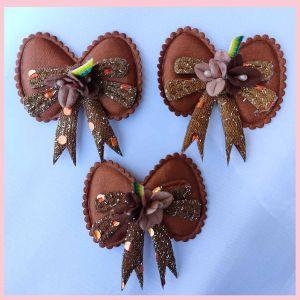 Patch pita coklat aksesoris hampers dekorasi parcel pernikahan hadiah