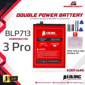 Baterai VIKING Double Power Original Realme 3 Pro BLP713 Batre Batrai Battery HP Handphone BLP 713 Ori