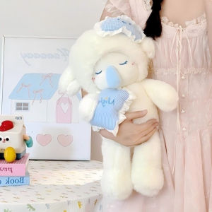 Cute Soft Sleeping Sheep Accompany Fluffy Pacifier Sheep Anime Accompany Dolls Girl Birthday Gift