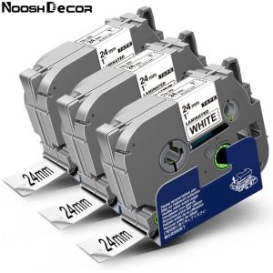 3 Pack TZE251 Tz Tape 24mm 0.94 Laminated White Compatible for Brother TZe-251 TZe251 TZ-251 TZ251 P Touch Tze 24mm 1" Black on White for PTD610BT PTD600 PTP710BT PTD600VP PTP700 PTP750W Label Maker