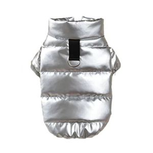DEQIX Windproof Winter Dog Clothes Thicken Bright Color Pet Coat Outfits Doggy Costume PU Leather Puppy Jacket Clothing Pet Supplies