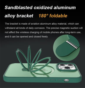 Magnetic Rotating Invisible Bracket Mobile Phone Case