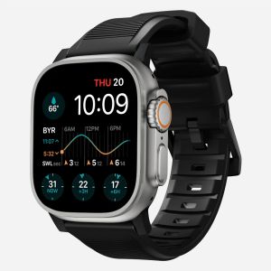 No Mad Rugged Band Silicone Strap for Ultra 3 49mm Series 11 46mm 45mm 44mm Watchband Sport Silicone Band with Metal Connector for Series 10 9 8 7 6 5 4 SE3 Band