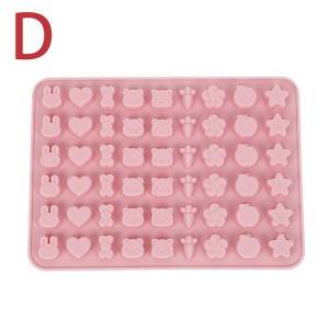 PL Mix Fruit Animal Silicone Chocolate Mold Rabbit Fish Fudge Candy Jelly Mould Geometric Heart Cake Decor Baking Ice Tray Gifts NEW