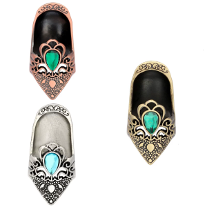 Ventilation Plan Stone Studded Fingerstall Protective Finger Cover Thin Mixture Crafting Tool For Stitching