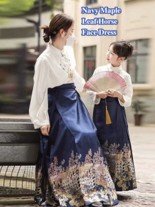 Parentchild model adult female horse face skirt Hanbok
