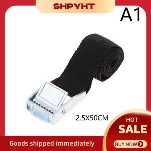 SHPYHT✨ Buckle Tie-Down Belt Cargo Lashing Straps For Car Motorcycle Bike With Metal Buckle Tow Rope Strong Ratchet Belt For Luggage Bag