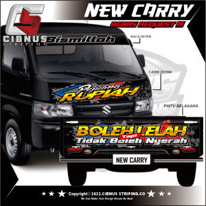 PAKET HEMAT! STIKER CABIN DAN PINTU BELAKANG PICKUP NEW CARRY
