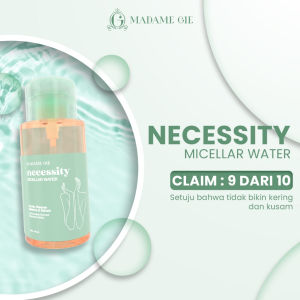 [BEST PRICE] MADAME Gie Madam Micellar Water Necessity Cleanser Make Up Dirt Double Cleansing Face with Linolenic Acid and Blackberry Extract 300ml - Kemasan Pump