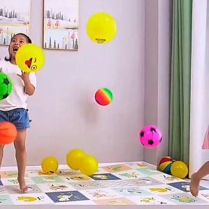 18CM Starter Mini Basketball for Kids Soft Bouncy PVC Ball Inflatable Includes Free Pump for Indoor Permainan Gift 2-8Y