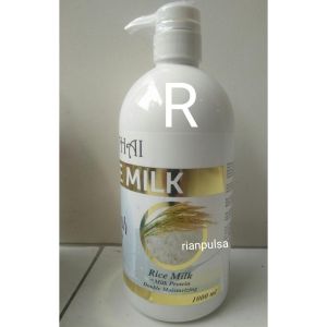 THAI Sabun Botol Pump susu kambing Pemutih pencerah tubuh kulit cair mandi Goatsmilk Goats Milk Madu Goat Body Wash