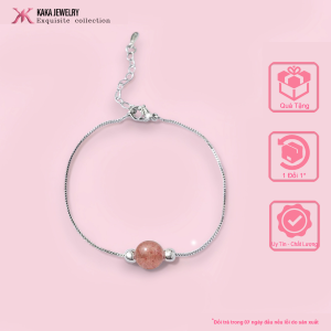 Lắc tay 1 hạt đá thiên nhiên/ MARS/ Vòng tay Bạc Đá phong thủy cá tính - MARS KaKa