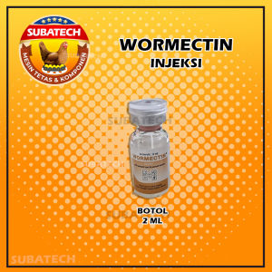 Wormectin Injeksi 2 ml 5 ml Anti Parasit Luar dan Parasit Dalam untuk Sapi Domba Anjing Kucing