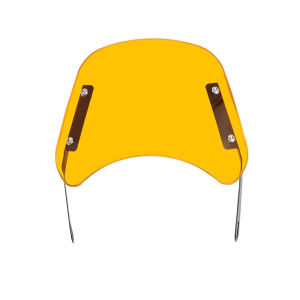 Universal 6.5-9.45 inci motosikal lampu depan cermin depan cermin angin hitam/jelas untuk Honda Kawasaki Suzuki