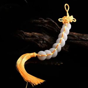 已开光 招财 招财八白玉挂件除污秽解决厕所对门冲门八白玉平安扣卧室客厅装饰 เรียกความมั่งคั่งแปดหยกขาวจี้ขจัดคราบสกปรกห้องน้ำล้างประตูแปดหยกขาวหัวเข็มขัดนิรภัยห้องนอนห้องนั่งเล่นตกแต่ง