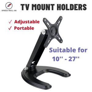 [SG stock❗️❗️] TV Vesa Monitor Holder Mount Arm LCD LED SCREEN Mounting Portable Adjustable Rotation for 12 to 27 inch Home living convenient