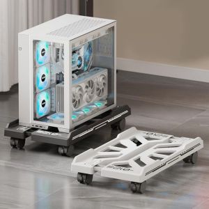 PICKIT Adjustable CPU Holder with Caster Wheels Scalable CPU Stand Universal Mobile CPU Tower Holder Home/Gaming/Office