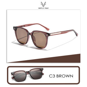 Gentle Fawn Kacamata Sunglasses Polarized Bentuk Kotak Bahan TR90+Acetate Kuat Kokoh HD Lens Fashion Pria Wanita Trendy 9501