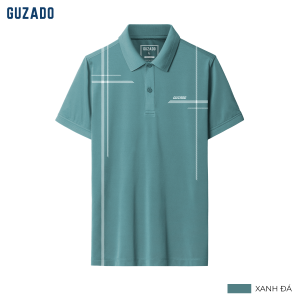 Áo Polo Nam Guzado Thiết Kế Họa Tiết Sang Trọng Vải Lacoste Mềm Nhẹ Mát Mẻ GPS209