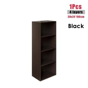 4-compartment bookcase Storage rack Floor-standing filing cabinet Living room storage cabinet