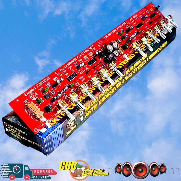 KIT AUDIO PROCESSOR PROSESSOR PLUS SUBWOOFER dan FREQUENCY | Lazada