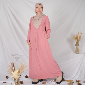 SAWVA | SALSA Casual Long Dress Daily SOFT PINK