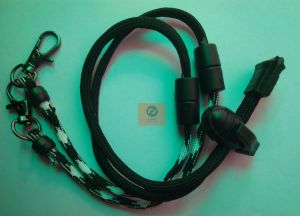 Gantungan Strap Multifungsi 2 warna granat HandPhone / Dompet / Id Card / Masker