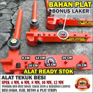 Alat Tekuk Besi Penekuk Besi Begel Cakar Ayam Spek 4 - 12 mm Besi Beton Ulir Nako Plat Strip