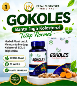 Gokoles Obat Kolesterol | Obat Asam Urat | Obat Kebas SUDAH BPOM MUI