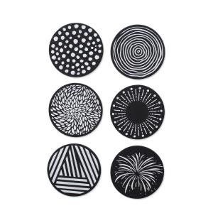 In Mô hình đế lót ly Silicone thanh lịch nonslip Vòng miếng lót ly đệm lót chịu nhiệt cho cà phê nước giải khát sử dụng dụng cụ nhà bếp