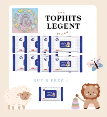 Anakku Baby Wipes 100’s x 8 packs （FOC 1 Pack 30s）