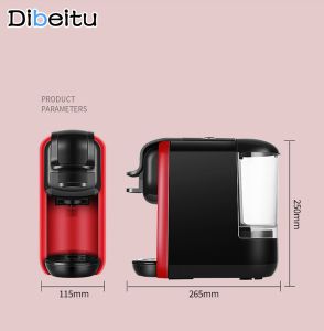 Dibeitu - Ltalian Capsule Coffee Machine/ Mesin Kopi Kantor Kecil Rumah Tangga 3-in-1