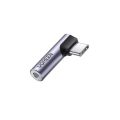 Ugreen 80384 Jack chuyển USB type C bẻ góc 90 độ ra 3.5mm Headphone Audio AV154. 