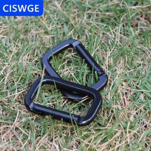 [COD] CISWGE 1 cái khóa carabiner hình vuông khóa móc khóa móc treo lò xo kẹp Móc khóa ba lô Ngoài Trời khóa mặt dây chuyền dụng cụ cắm trại