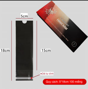 Bọc máy xăm pen tự dính - Giữ vệ sinh bảo vệ máy xăm. Đủ size to bé màu xanh & đen hộp 100 cái