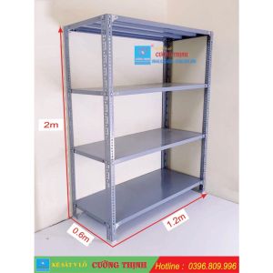 Kệ Sắt V Lỗ 4-5 tầng Dài 12 m x Rộng 06m x Cao 15m. Kệ Lắp Ghép Đa Năng