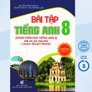 Sách - (Kèm File Đáp Án) Bài Tập Tiếng Anh 8 - Không Đáp Án (Bám Sát SGK Cánh Diều I-Learn Smart World) (HA) - Newshop