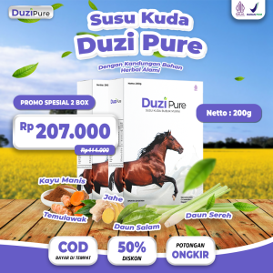 Duzi Pure Susu Kuda Liar Asli Lombok Atasi Masalah Persendian Tulang