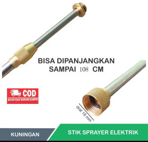 Stick Kuningan Lurus Sprayer Elektrik / Manual Bahan Kuningan Stainless Steel Stik 108CM Tangki Semprot Hama Tongkat Knapsack Pertanian