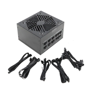 แหล่งจ่ายไฟสำหรับเล่นเกมคอมพิวเตอร์180-240V 750W พร้อมแหล่งจ่ายไฟสำหรับวิดีโอเกมคอมพิวเตอร์กราฟิกพัดลมทำความเย็น