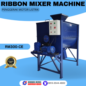 Mesin Pengaduk Pakan Ternak Mixer Ribbon Kapasitas 300 Kg Material Berkualitas