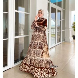 gamis rayon candi mekar CHOCO DRESS