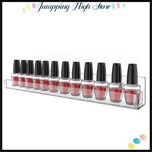 【Jumpping】 ชั้นวางแสดงยาทาเล็บ1 4ชั้นวางอะคริลิคใสอุปกรณ์ตกแต่งเล็บชั้นวางลิปสติกติดผนัง
