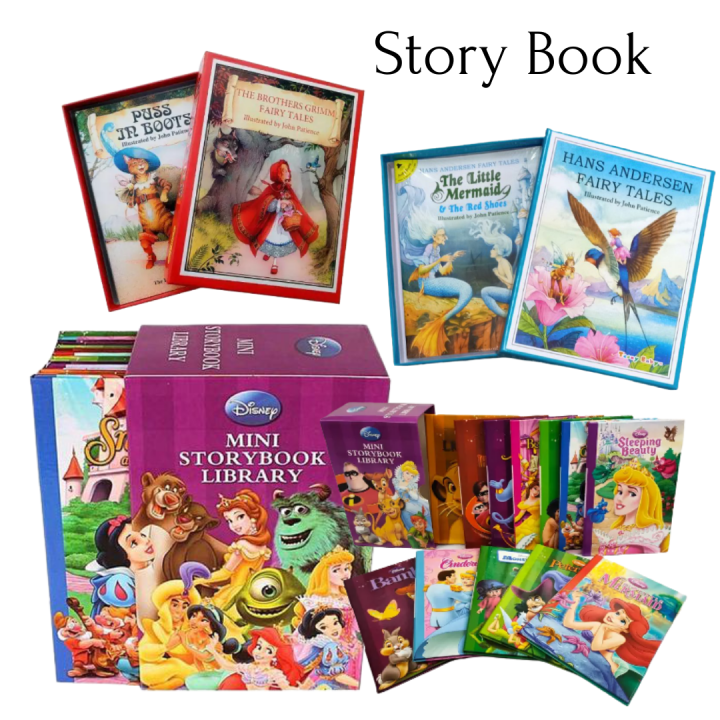 Learn and Play 12 in 1 Mini Storybook Library Kids Toddler Children ...